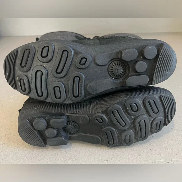 Ugg Belcloud 14” Tall Shearling Lined Leather Suede Lace Up Waterproof Boots 8 - Picture 9 of 13